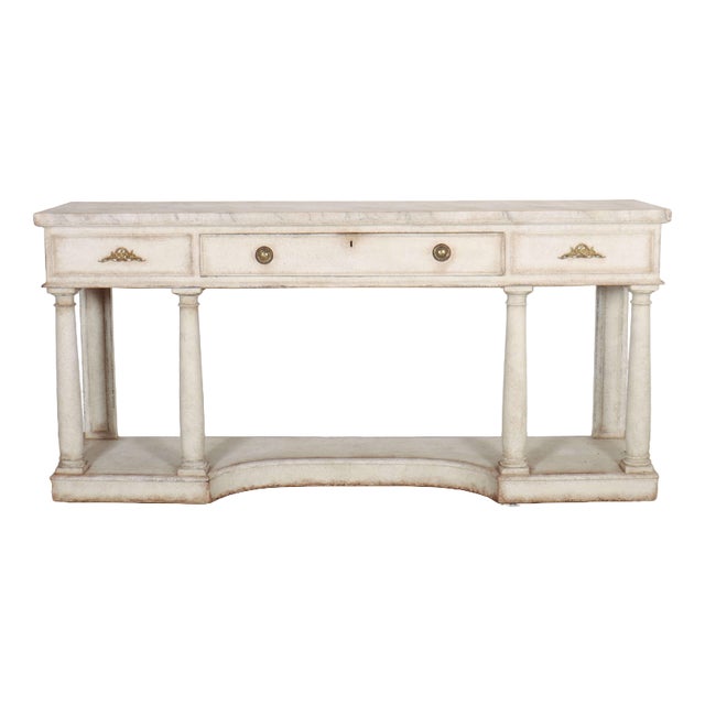 English Painted Console Table For Sale