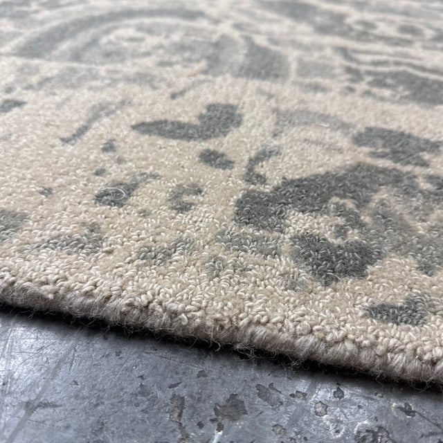 8ft 1 in × 11ft 11in Pottery Barn Bosworth Hand-Tufted Wool Area Rug For Sale - Image 10 of 12
