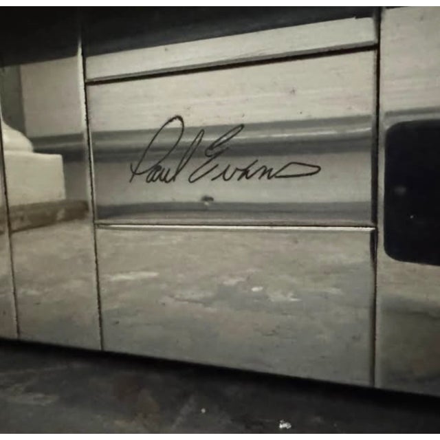 Wood Vintage Paul Evans “Cityscape” Chrome Credenza For Sale - Image 7 of 15