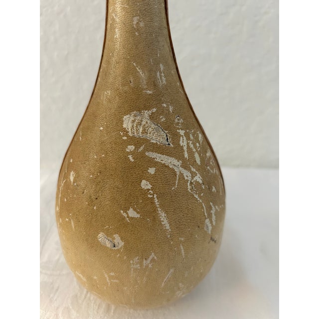 Mid 20th Century Italian Leather Wrapped Glass Decanter For Sale In West Palm - Image 6 of 6