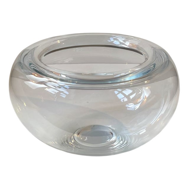 Mid-Century Glass Bowl by Per Lütken for Holmegaard, 1970s For Sale