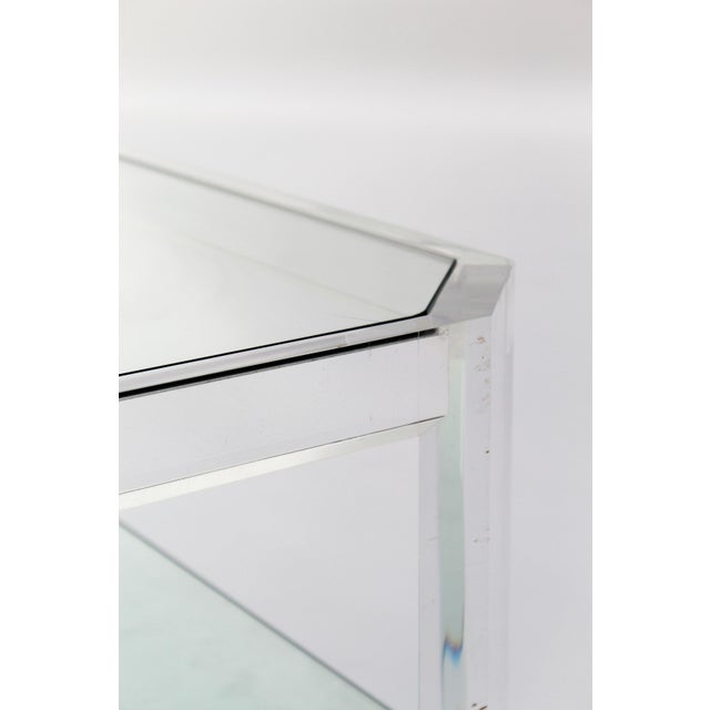 Modernist Transparent Coffee Table attributed to David Lange, 1970s For Sale - Image 6 of 7