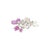 Metal Agl Certified No Heat Ceylon Pink Sapphire and Diamond Platinum Floral Brooch For Sale - Image 7 of 8