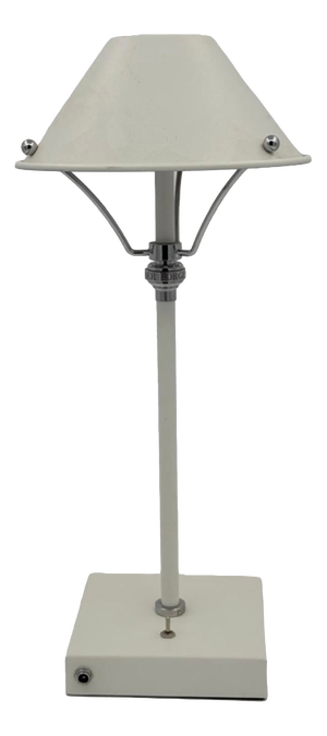 Rechargeable Steel Lamp in White by Borges