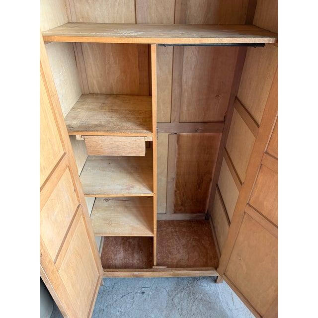 Art Deco Wardrobe with Hanging Space, 1930s For Sale - Image 8 of 12