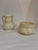 Ivory 1990s Belleek Ireland Ribbon & Bow Creamer and Sugar Bowl Set | Ivory Porcelain | Art No. 0051 For Sale - Image 8 of 9