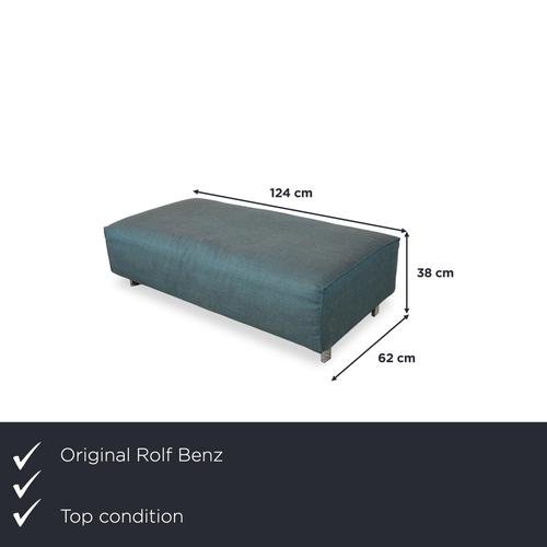 The perfect companion to the Grata sofa: This generously sized ottoman by Rolf Benz echoes the minimalist, cubic design...