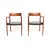 An exceptional pair of Danish vintage model 57 chairs by Niels Moller. They were made in Denmark by JL Moller Mobelfabrik,...