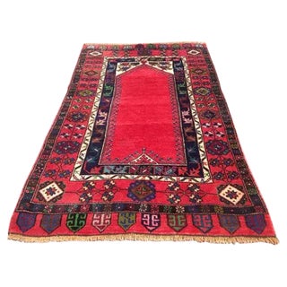 Vintage Turkish Rug - 3′9″ × 6′3″ For Sale