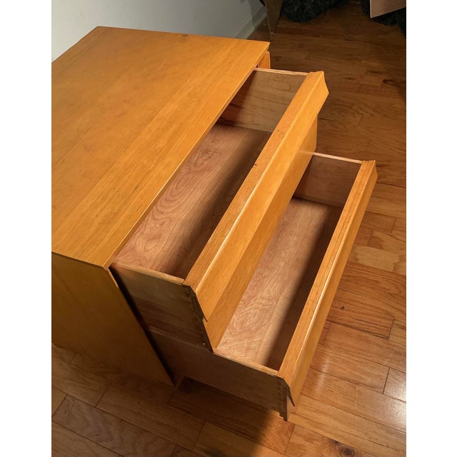 Wood Mid-Century Modern Two Drawer Chest/Nightstand by Birchcraft Baumritter, Circa 1960s For Sale - Image 7 of 12