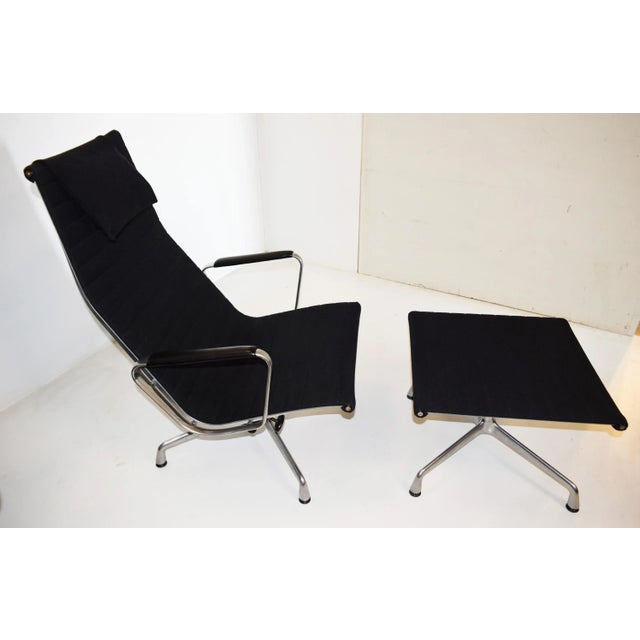 Black Set of Model EA124 Swivel Chair with EA125 Footrest by Charles & Ray Eames by Vitra, 1950s For Sale - Image 8 of 8