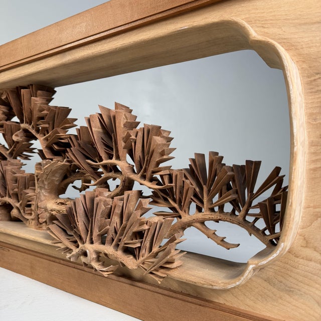 Large Japanese Pine Tree Carving, 1960s For Sale - Image 14 of 18