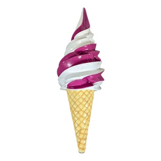 Large Advertising Ice Cream Cone in Resin For Sale