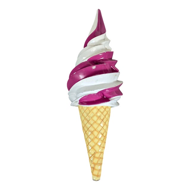 Large Advertising Ice Cream Cone in Resin For Sale