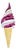 Large Advertising Ice Cream Cone in Resin For Sale