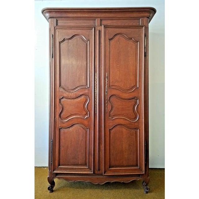 Louis XV Wardrobe in Oak, 18th Century For Sale - Image 6 of 12