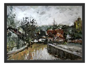 Magdalena Spasowicz, Suburban Landscape, Oil and Acrylic on Board