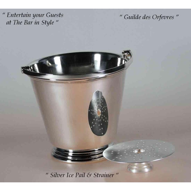 1970’s Vintage/New Silver Ice Pail With Applied Plain Mount For Sale - Image 4 of 8