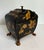 Hollywood Regency Vintage Italian Tole Floral Hinged Box for Bergdorf Goodman With Gilt Claw Feet For Sale - Image 3 of 12