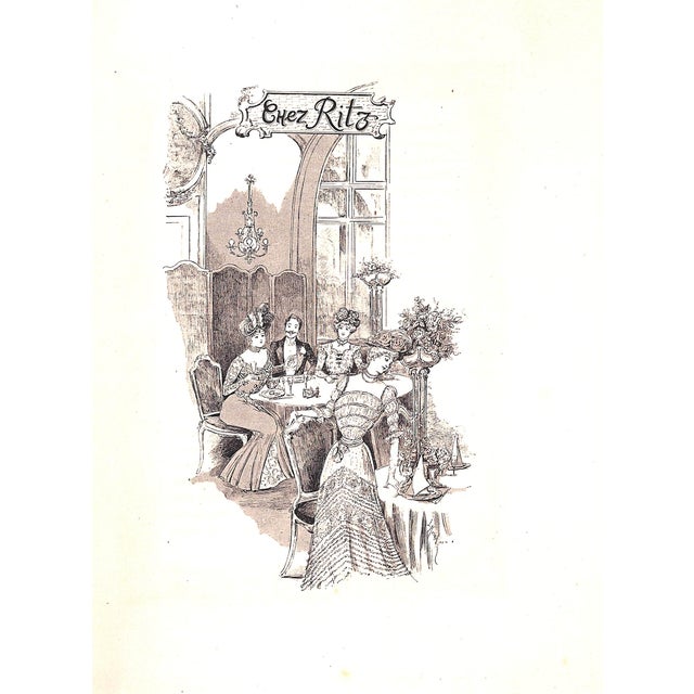 Late 19th Century "Hotel Ritz Historique De La Place Vendome 15 Paris" 1899 For Sale - Image 5 of 12