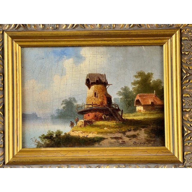 This charming Continental landscape captures the romantic countryside scenes that were so popular during the late 19th and...