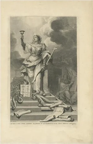 A. Calmet, The Law is Given by Moses, 1725, Print