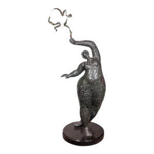 Large Scale Whimsical Dancing Lady Bronze Ramona Rowley