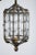 1940s octagonal Italian metal lantern electrified with on standard socket, original chain and canopy included. Delicate...