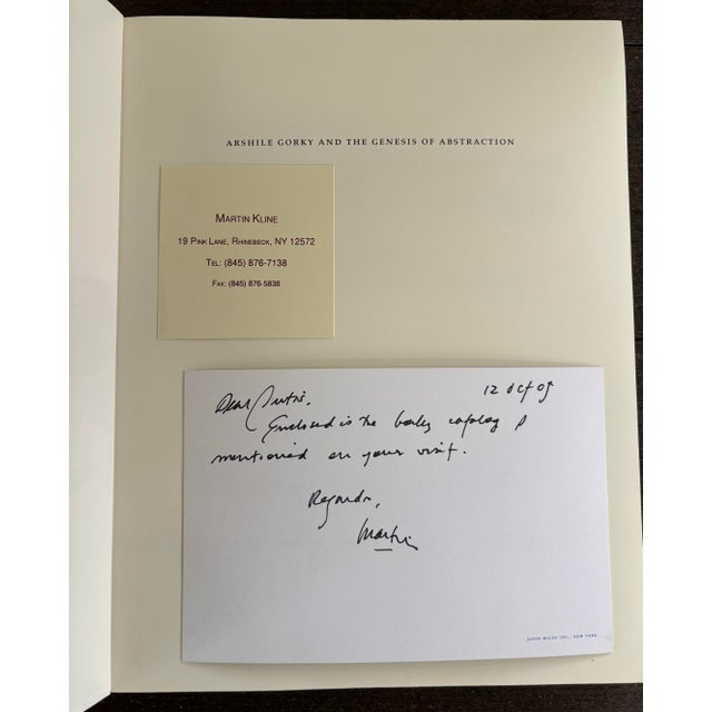 American Arshile Gorky and the Genesis of Abstraction Drawings From the Early 1930s & Postcard Signed by Martin Kline to Dr. Curtis Carter For Sale - Image 3 of 12
