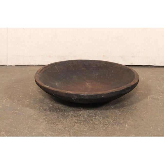 Antique Sumatran Hand-Carved Wooden Bowl For Sale - Image 4 of 8