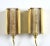 1960's Danish Vitrika Mini Gold Wall Sconces - A Pair For Sale - Image 4 of 12