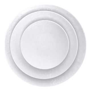Reactive Dinnerware - White Bread Plate, Set of 4 For Sale