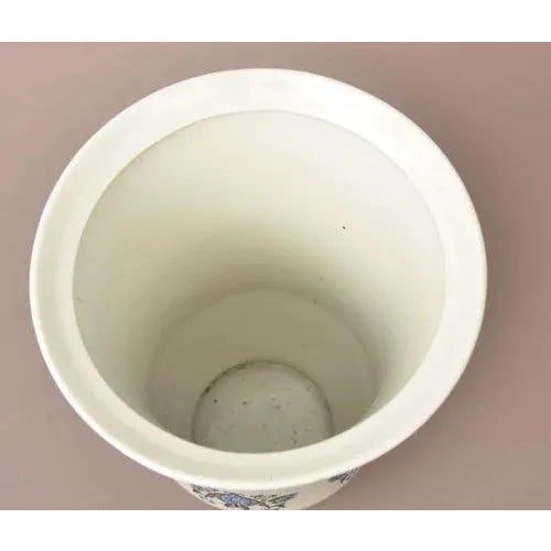 Painted Porcelain Vase For Sale - Image 5 of 7