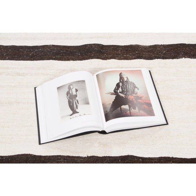 Ivory Vintage Turkish Kilim Hemp Rug With Stripes by Rug & Kilim, 1950-1959 For Sale - Image 8 of 9