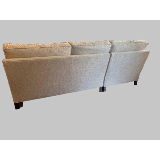 Modern Century Furniture Cornerstone 2-Piece Sectional in Textured Cream Only 7 Months Old For Sale - Image 3 of 5