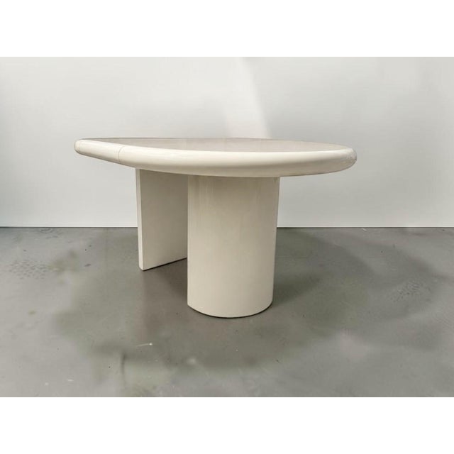 1970s Karl Springer Style Extending Dining Room Table For Sale In Miami - Image 6 of 14