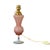 Mid-Century French Pink Opaline Glass Table Lamp with Pied de Douche Base, 1950s For Sale - Image 6 of 6