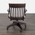 2000 - 2009 Pottery Barn Americana Series Wooden Office Chair With Cushion and Wheels For Sale - Image 5 of 9