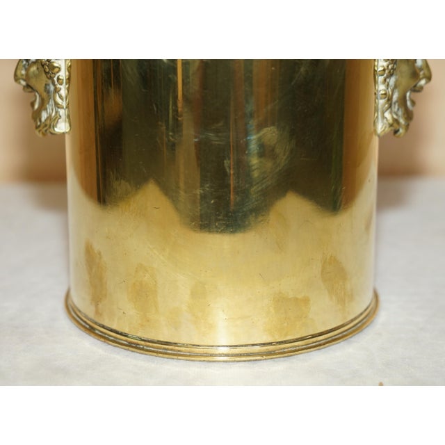 Metal French WWI Artillery Cannon Shell Ice Champaign Bucket from St. Chamond, 1915 For Sale - Image 7 of 18