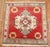 Mid-20th-century Turkish square Rug in red Measures: 2'4" x 2'4".