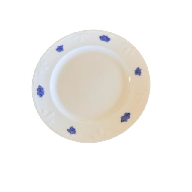 Mid-Century Modern Vintage Gustavsberg Blå Blom Swedish Dinner Plates Set of 3 For Sale - Image 3 of 6