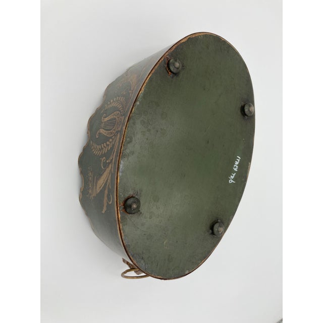 Italian Vintage Italian Tole Cachepot Planter For Sale - Image 3 of 5