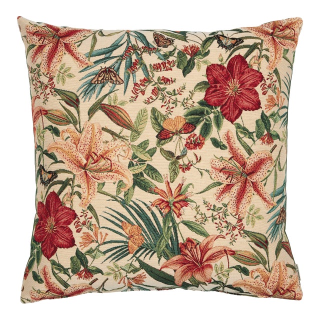Exotic Garden Woven Cushion With Fibre Filler - 55x55cm (22"x22") For Sale