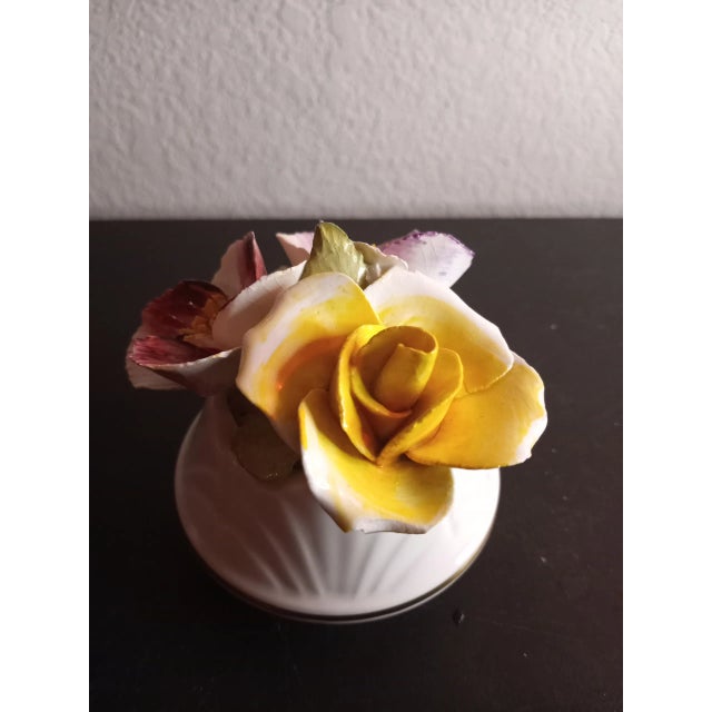 1970s Sandford England China Floral Figurine For Sale - Image 5 of 7