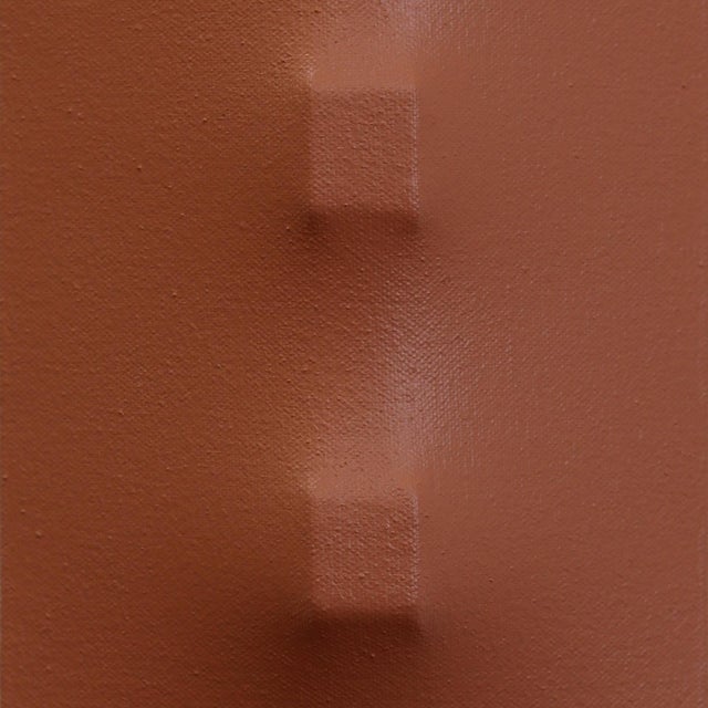 Light Scp50-61 - Multi-Dimensional Minimalist Red Brown Abstract Sculptural Art by Len Klikunas For Sale - Image 4 of 9