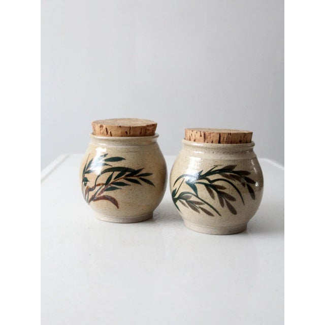 Beige Vintage Lakeside Pottery Jars Pair For Sale - Image 8 of 12