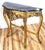 Vintage Rococo French Style 20th C Gilt Carved Wood Marble Console Table & Mirror For Sale - Image 4 of 15