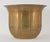 Traditional Mid 20th Century Italian Made Solid Brass Ribbed Planter Pot For Sale - Image 3 of 8