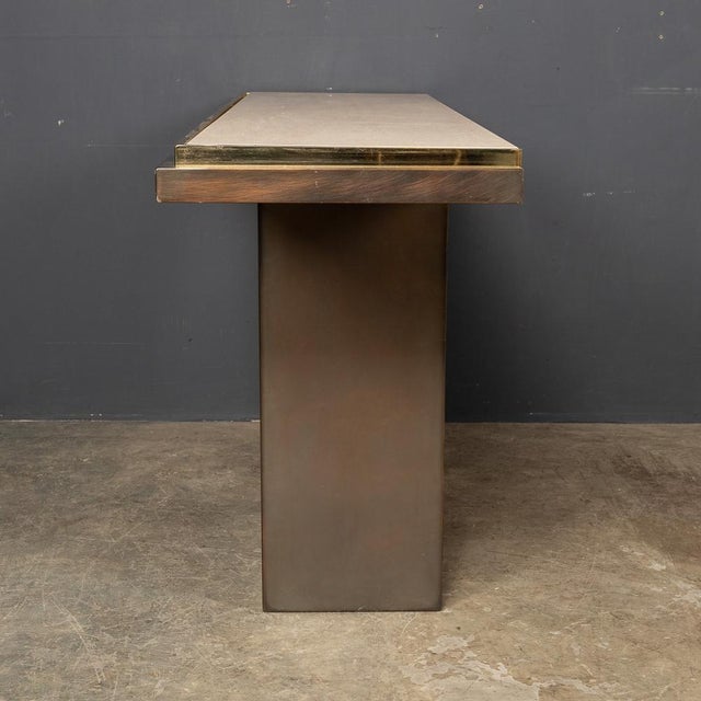20th Century Continental Belgo Chrome Console Table, 1970s For Sale - Image 4 of 16