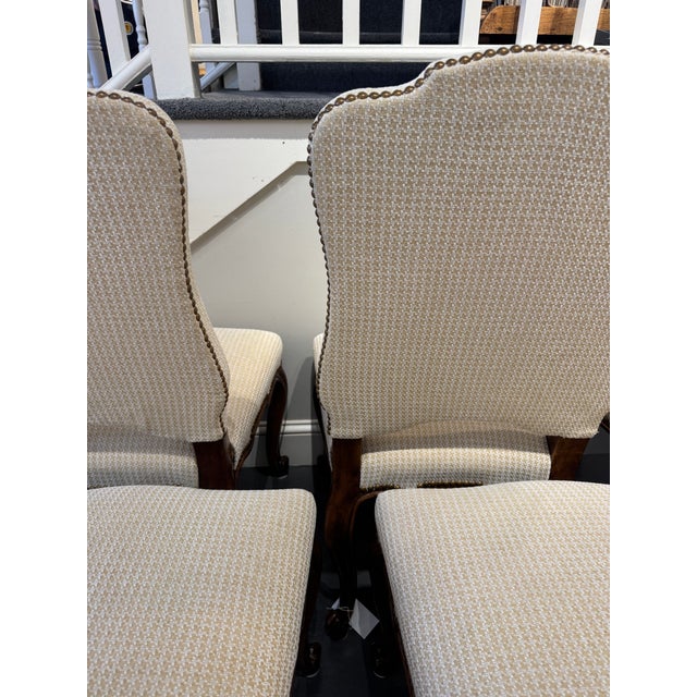 20th Century Vintage Mahogany French Dining Chairs For Sale In Boston - Image 6 of 10